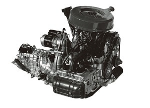 Motor e transeixo do Subaru 1000
