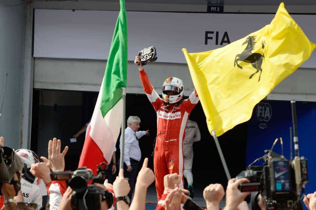 Vettel, o mais italiano dos alemães (foto Ferrari)