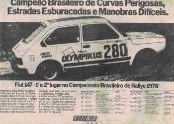 Propaganda do Fiat 147, campeão brasileiro de Rali em 1978