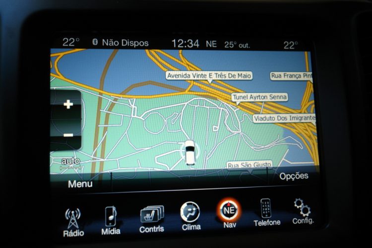 GPS em tela cheia