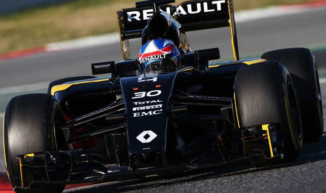Renault andou com um carro que deverá receber nova pintura e pequenas modificações atá ao GP da Austrália (foto Renault)