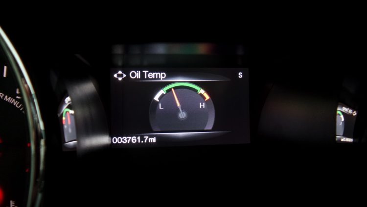 Temperatura do óleo do motor