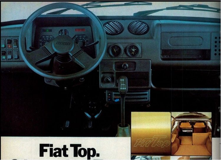 Propaganda do Fiat Top, ressaltando o painel (Site Armazém Automotivo)