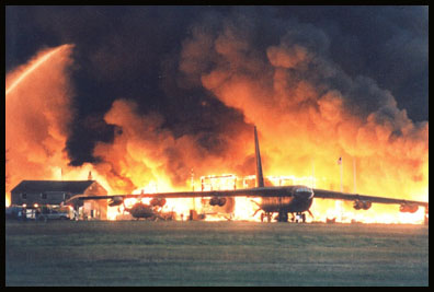 O B-52 se salvou por estar na parte externa