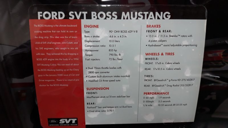 Placa do Boss SVT mostra ficha técnica
