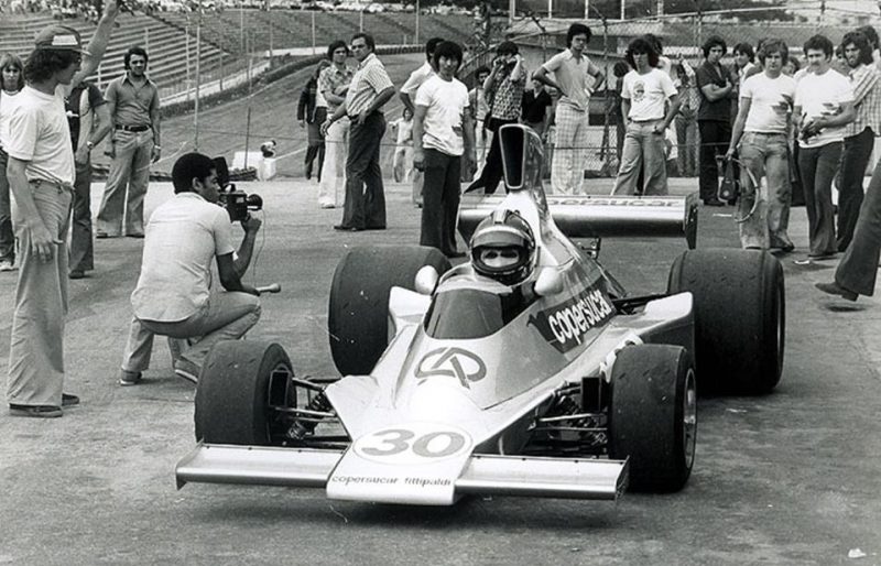 Primeiros testes em Interlagos com o FD04 (Foto: FB-Copersucar Fittipaldi D1)