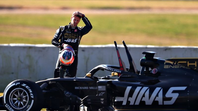 Grosjean foi vítima do mesmo erro que seu companheiro de equipe (Foto:  Getty Images/globoesporte)