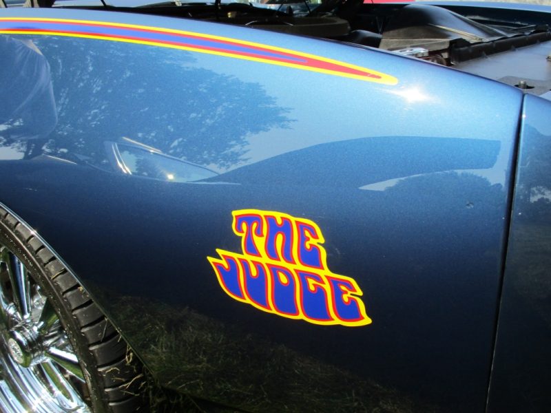 Detalhe de um Pontiac GTO, apelido que se tornou versão: The Judge (O Juiz)