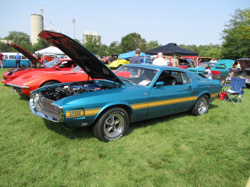 Mustang Shelby GT500 1969 ou1970. O motor é o FE V-8 de 7 litros