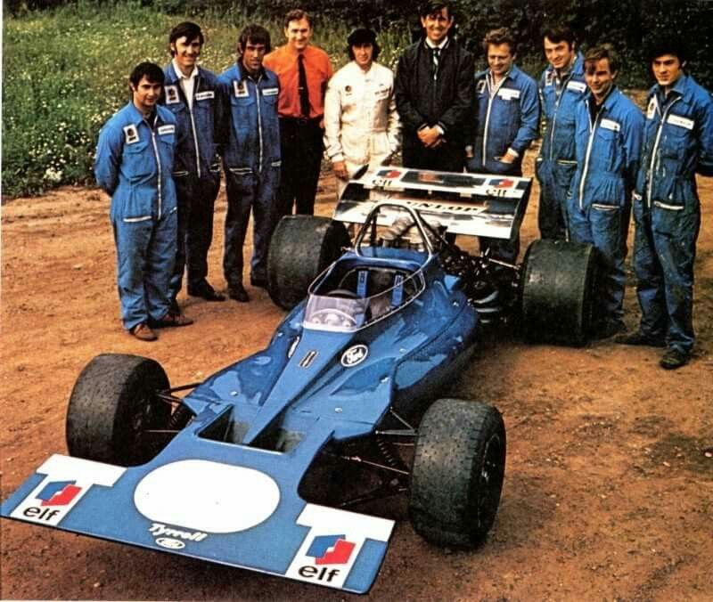 Equipe Tyrrell em 1970 (Foto: Pinterest)
