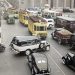 O trânsito em Buenos Aires em 1939-1940 - basicamente, carros americanos: Buick, Ford e ônibus Ford (Foto: ar.motor1.com