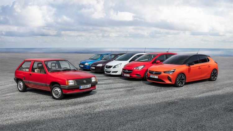 As 6 gerações do Opel Corsa - Fotos: divulgação
