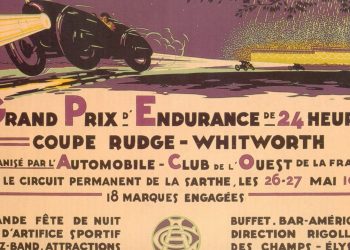 Cartaz de divulgação da primeira 24 Horas (Fonte: Automobile Club de L'Ouest)