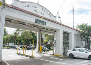 Portaria da sede da GM no Brasil em S. Caetano do Sul (Foto: valor.globo.com)