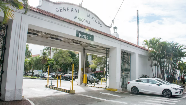 Portaria da sede da GM no Brasil em S. Caetano do Sul (Foto: valor.globo.com)
