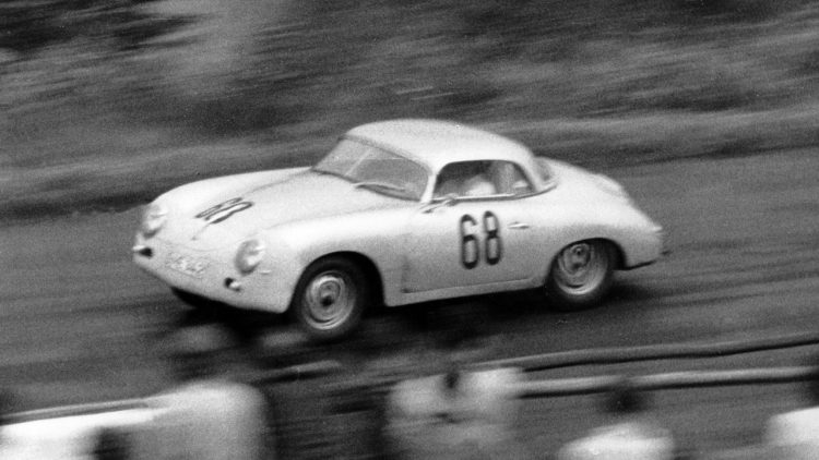 Porsche 356 A 1600 GS Carrera GT na 1.000 km de Nürburgring, 1959, 2º colocado