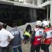 Ônibus invade calçada e causa acidente no centro do Rio de Janeiro (Foto: agenciabrasil.ebc.com.br)