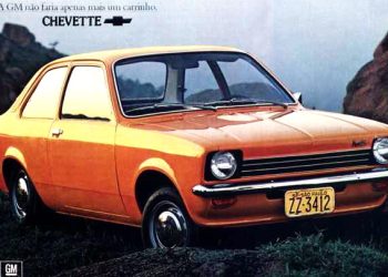 Foto (ilustrativa): cópia de anúncio da GM quando do lançamento do Chevette