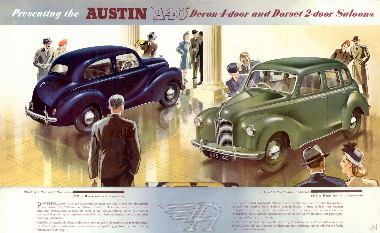 Imagem: reprodução do catálogo Austin A40