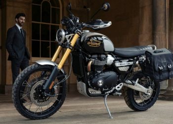 A Triumph Scrambler 1200 Icon Edition resgata o visual tradicional da marca (Foto: divulgação Triumph)