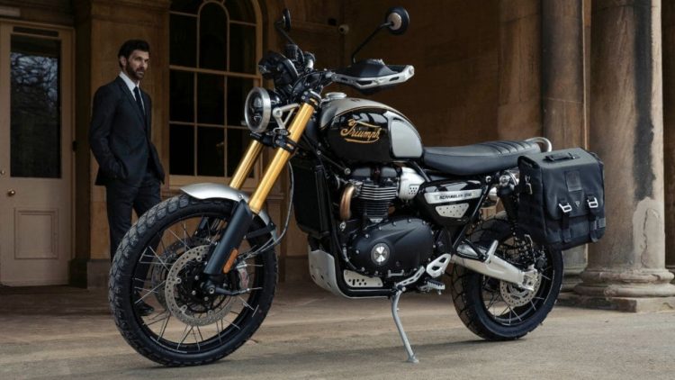 A Triumph Scrambler 1200 Icon Edition resgata o visual tradicional da marca (Foto: divulgação Triumph)