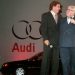 Senna e Jô Soares no evento de lançamento da Audi no Brasil, em 1994 (Foto: Nário Barbosa/Diário do Grande ABC)