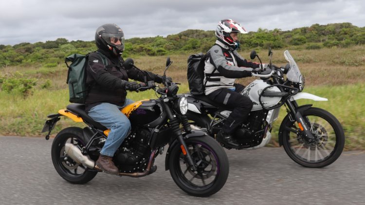 Royal Enfield Guerrilla Vs. Royal Enfield Himalayan (Foto: E. Viotti)