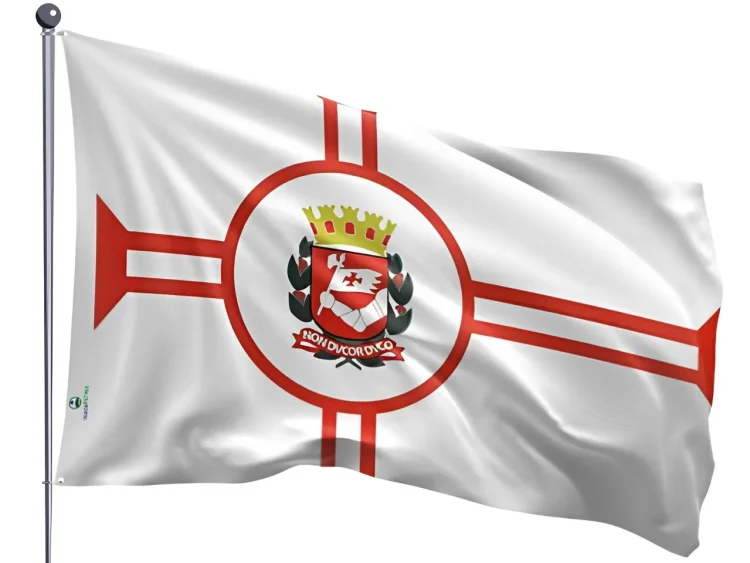 Bandeira da cidade de São Paulo (foto: lojadapatria,com.br)