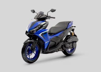 O scooter Yamaha Aerox pode confundir, à primeira olhada, com o scooter Yamaha NMax (Foto: divulgação Yamaha)