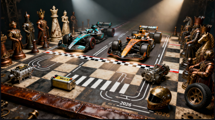 Todo jogo precisa de um campo para evoluir. O tabuleiro do xadrez da F1 ocorre nos diferentes circuitos - e criam jogos diferentes. (Fonte: dreanima.ia)