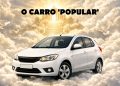 Carro popular típico (Imagem ilustrativa criada pelo autor com auxílio de I.A.)