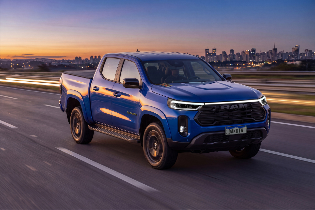 RAM AMPLIA A LINHA DAKOTA COM A VERSÃO LARAMIE NIGHT EDITION