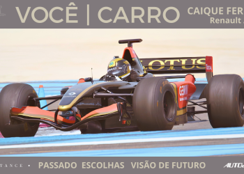Caique Ferreira ao volante do Lotus-Renault RS27 de 2012 (foto: arquivo pessoal do Caique)