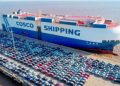 Carros cin eses desembarcados no Porto de Vitótis (Foto: tribunaonline.com.b)