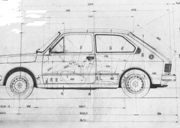 Desenho do Fiat 147 (Divulgação Fiat)