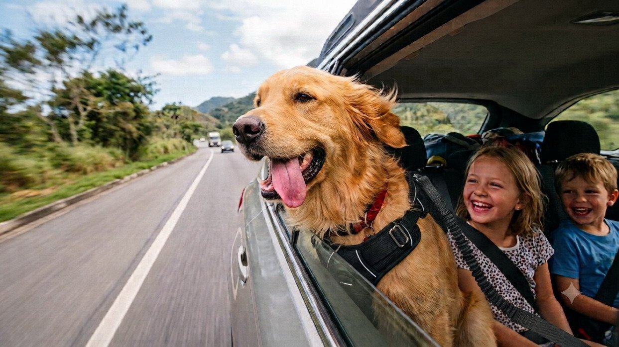AGOSTO, MÊS DO CACHORRO LOUCO. POR CARRO!