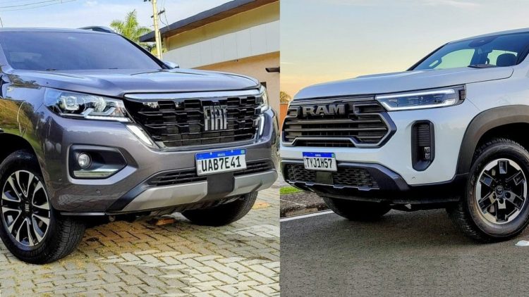 Ram Dakota e Fiat Titano - Foto: Lucca Mendonça