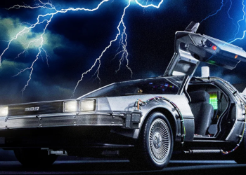 DeLorean elétrico, demonstrador de tecnologia de Stanford. (Fonte: https://blitzwayusa.com/products/back-to-the-future-2-time-machine-dx-ver)