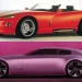 Dodge Viper e Jaguar  Type 01, fotos de divulgação Stellantis e Jaguar, foto-montagrm com auxílio de ia